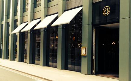 Classic Folding-Arm awning for The Alchemist restaurant in EC3