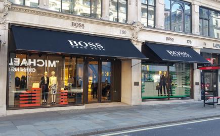 Victorian Awning® for Hugo Boss flagship store, Regent Street